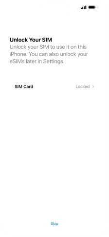 Press SIM Card.