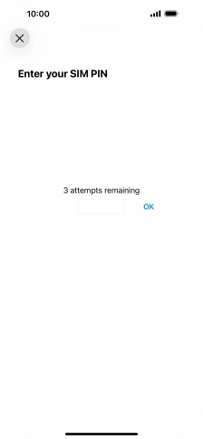If your SIM is locked, key in your SIM PIN and press OK. The default SIM PIN is 0000.