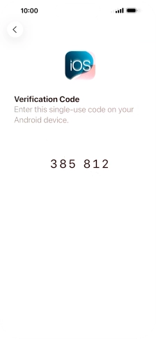 Follow the instructions on the screen and in the 'Move to iOS' app to transfer the content from the Android phone to your phone and set up your phone and prepare it for use.