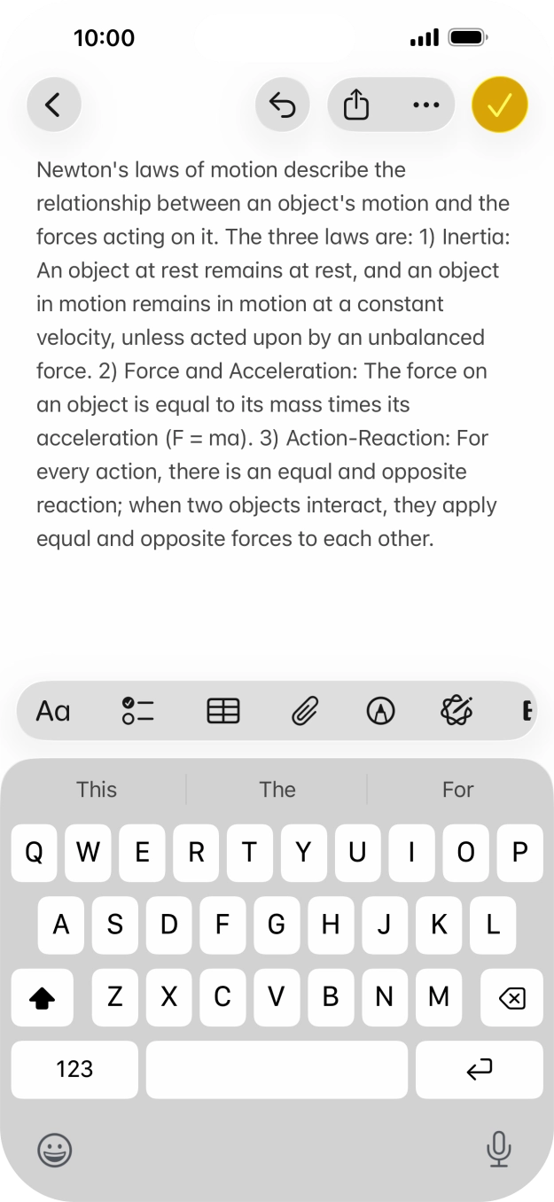 Press the Apple Intelligence icon. Press the Apple Intelligence icon.