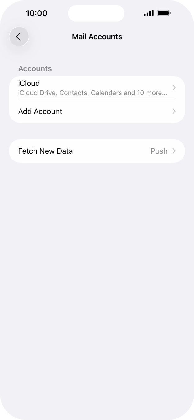 Press Add Account. Press Add Account.