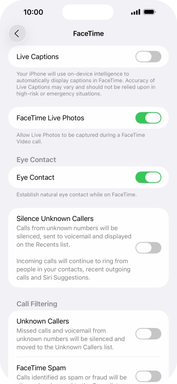 Press the indicator next to 'Live Captions' to turn the function on or off. Press the indicator next to 'Live Captions' to turn the function on or off.