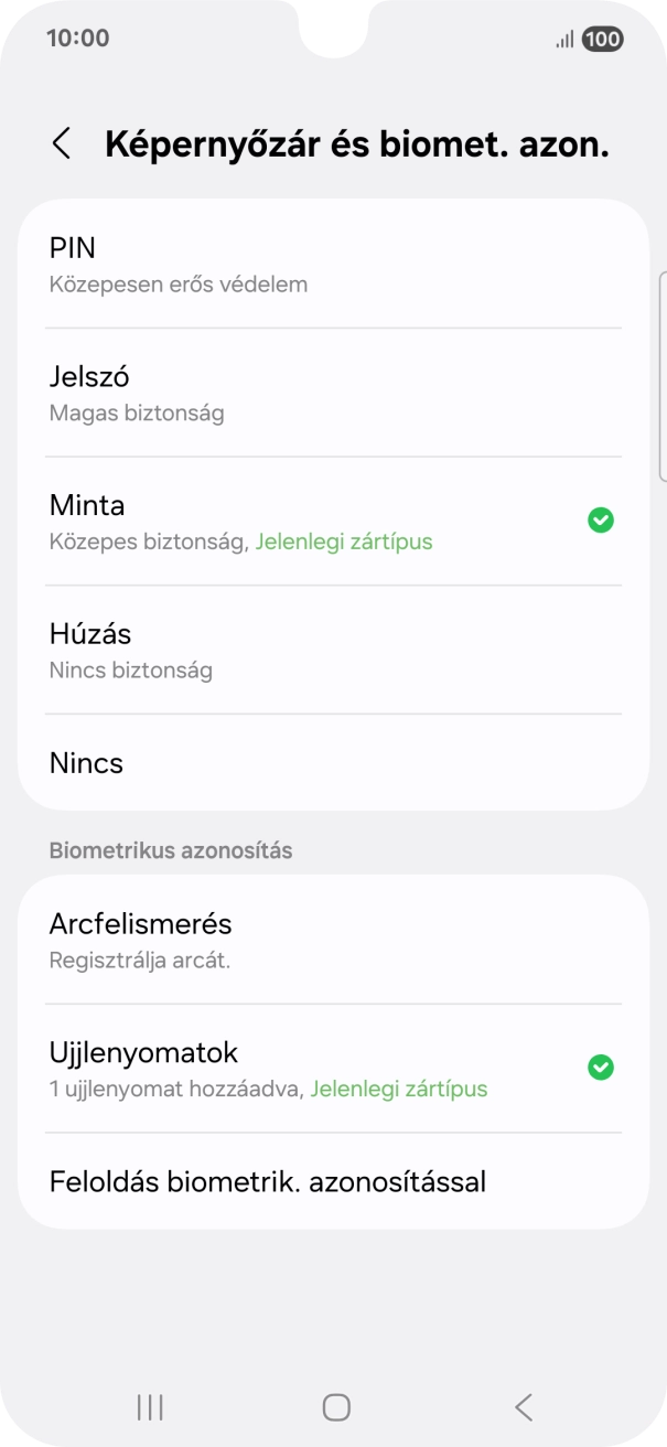 Válaszd a Nincs lehetőséget. Válaszd a Nincs lehetőséget.