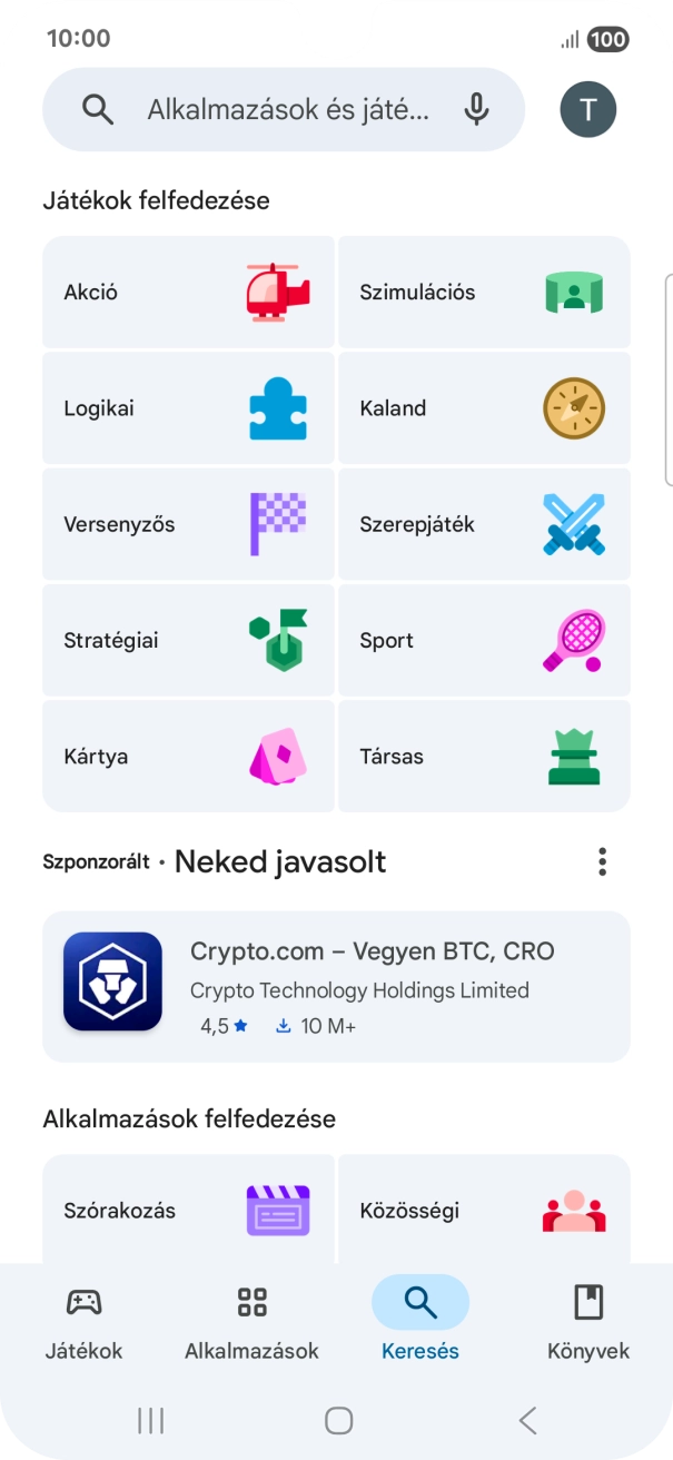 Kattints a keresés mezőre. Kattints a keresés mezőre.