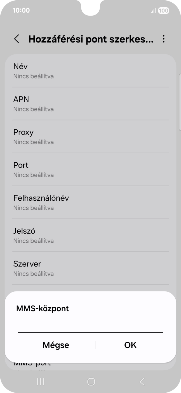 Írd be azt, hogy http://mms.one.hu/servlets/mms, és válaszd az OK lehetőséget.