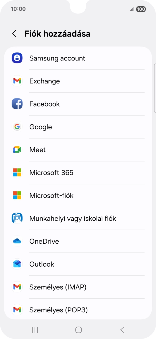 Válaszd a Google lehetőséget. Válaszd a Google lehetőséget.