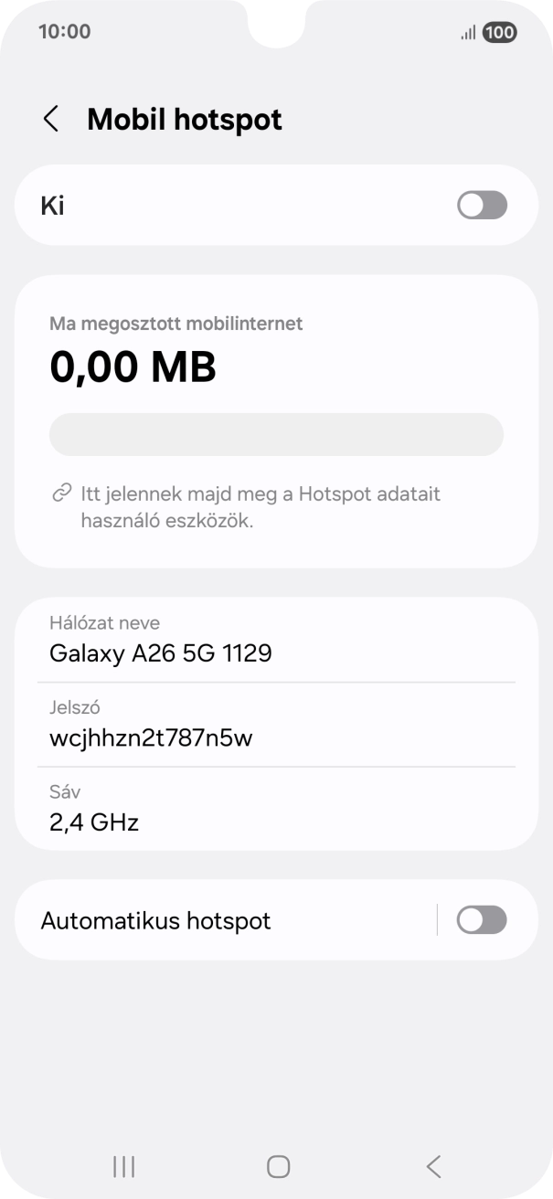 Válaszd a Hálózat neve lehetőséget.
