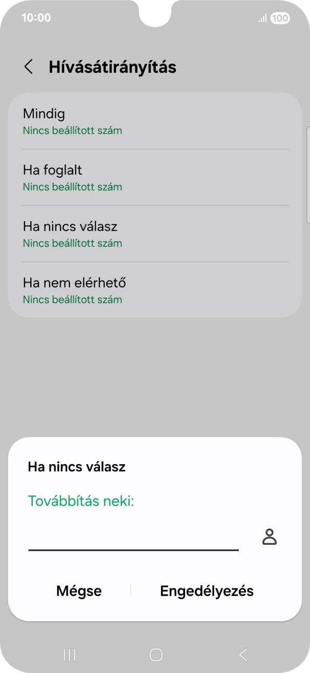 Írd be a +36709090999 számot és válaszd az Engedélyezés lehetőséget.