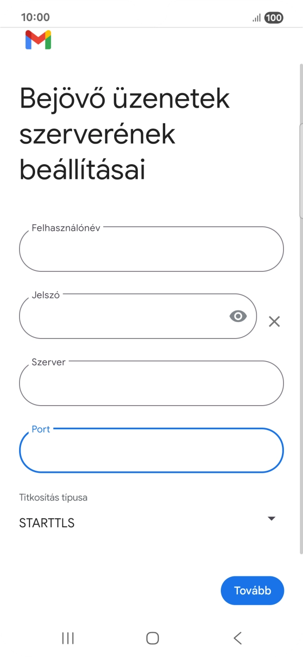 Nyisd le a „Titkosítás típusa” alatt legördülő menüt.
