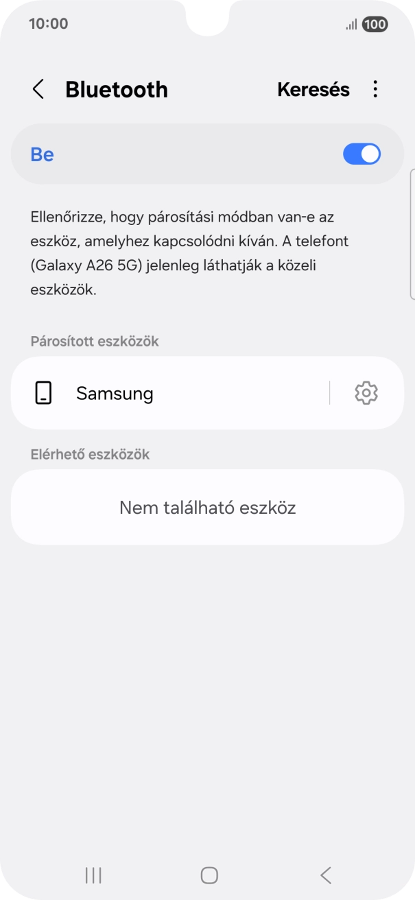 A befejezéshez, és ahhoz, hogy visszatérhess a főképernyőhöz, nyomd meg a főgombot.