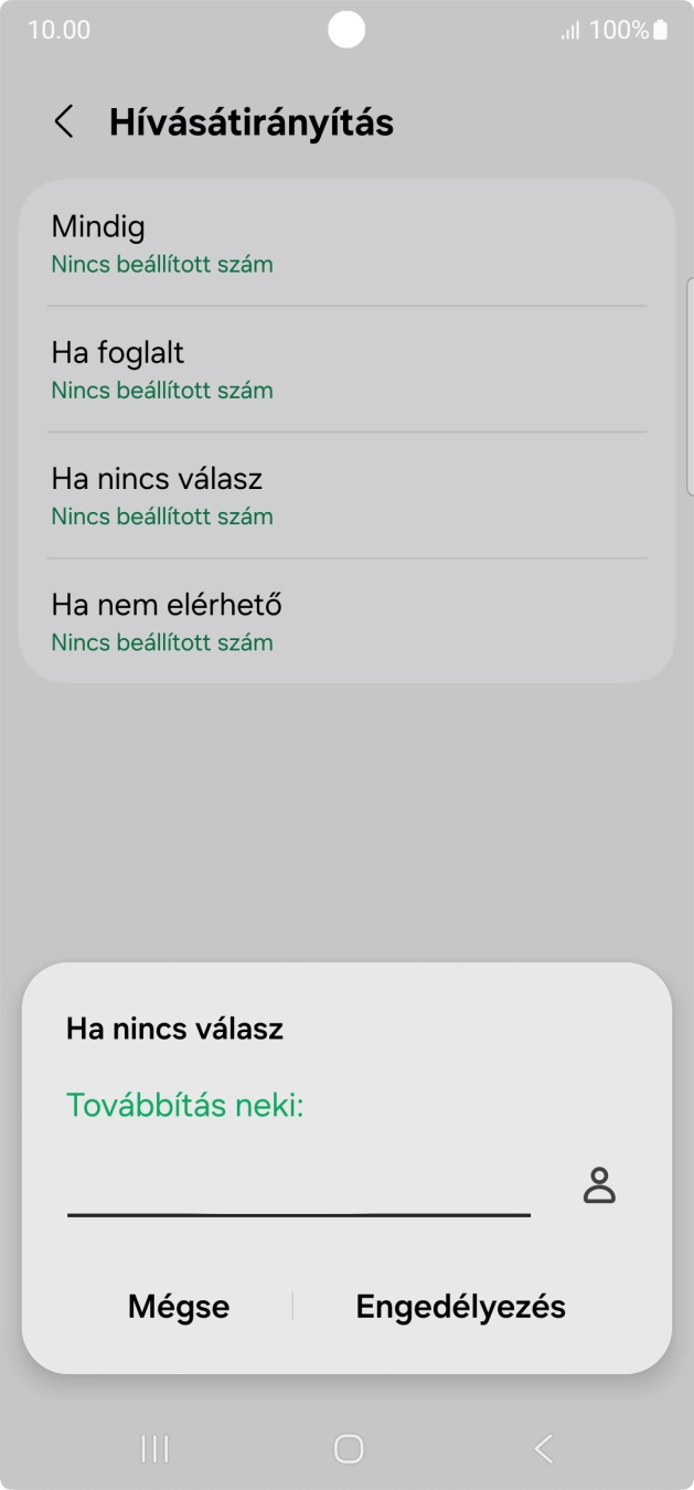 Írd be a +36709090999 számot és válaszd az Engedélyezés lehetőséget.