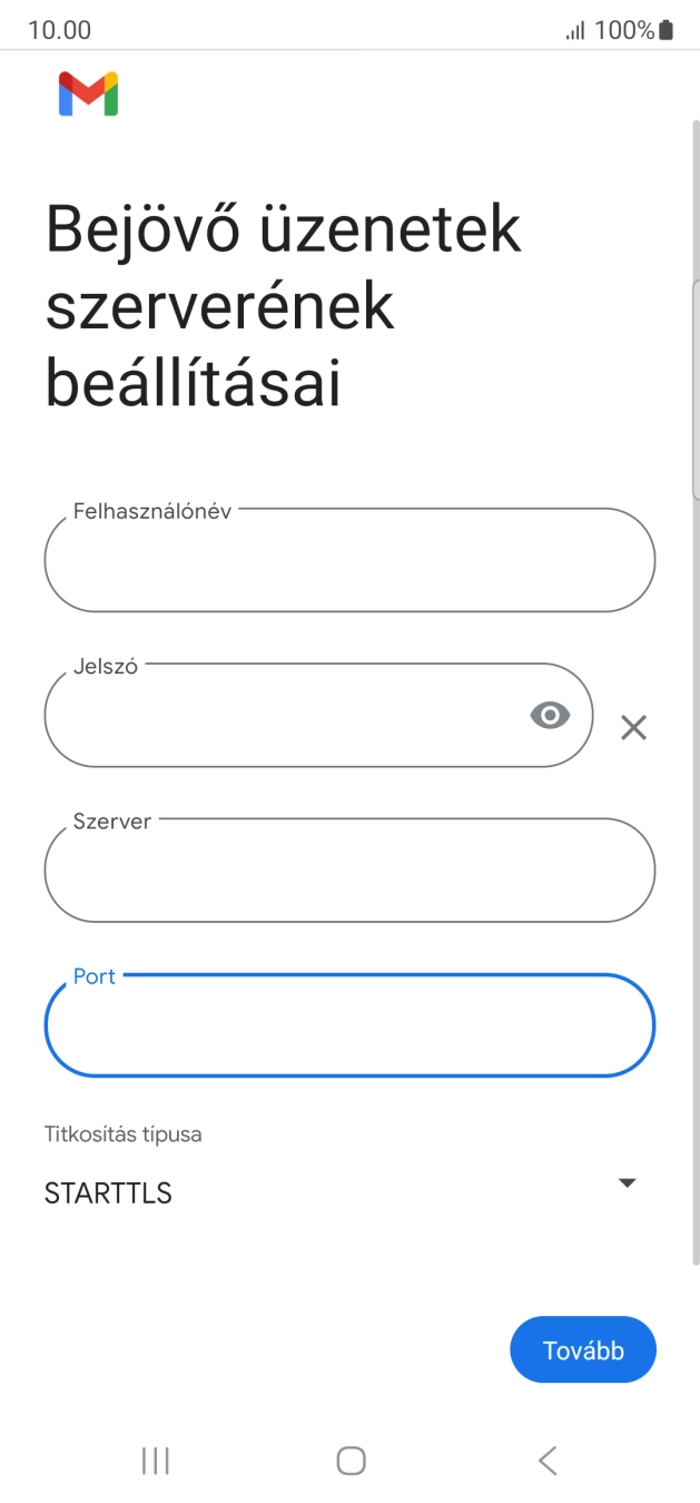Nyisd le a „Titkosítás típusa” alatt legördülő menüt.