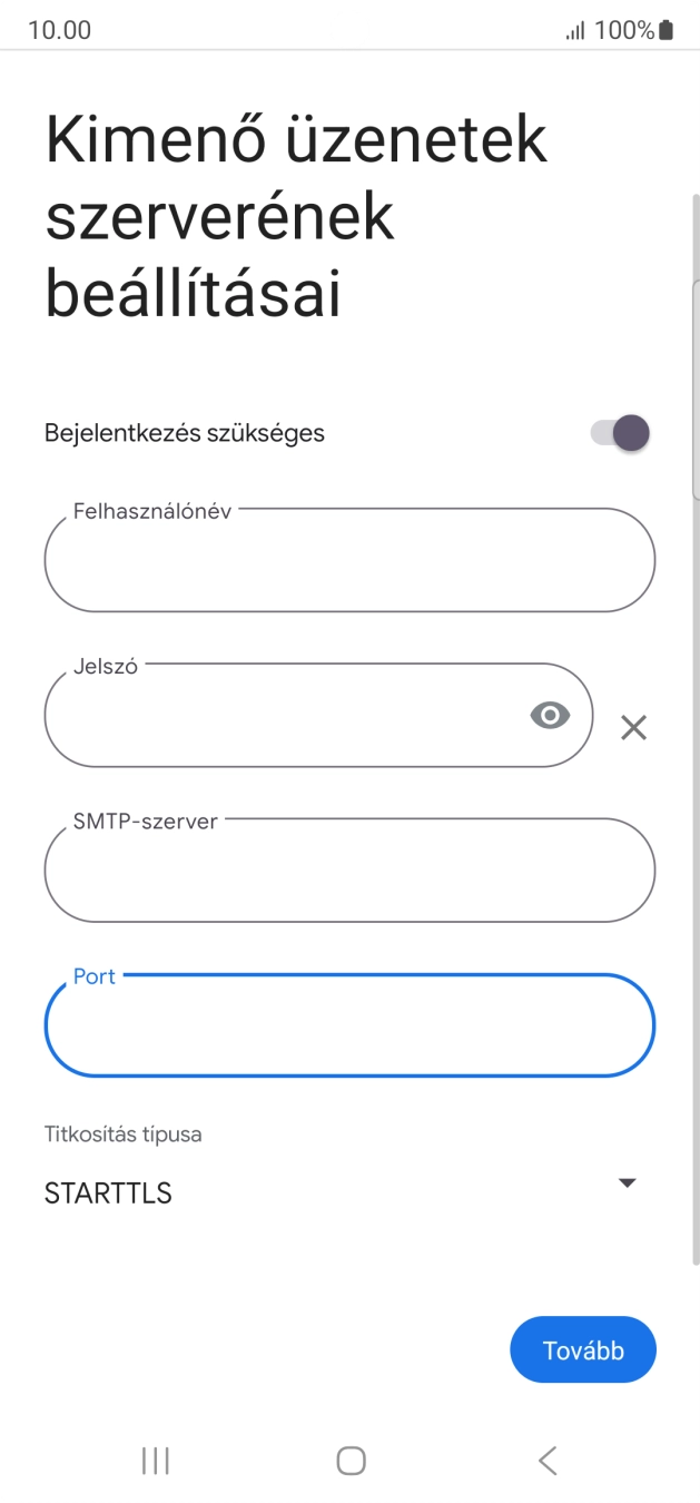 Nyisd le a „Titkosítás típusa” alatt legördülő menüt.