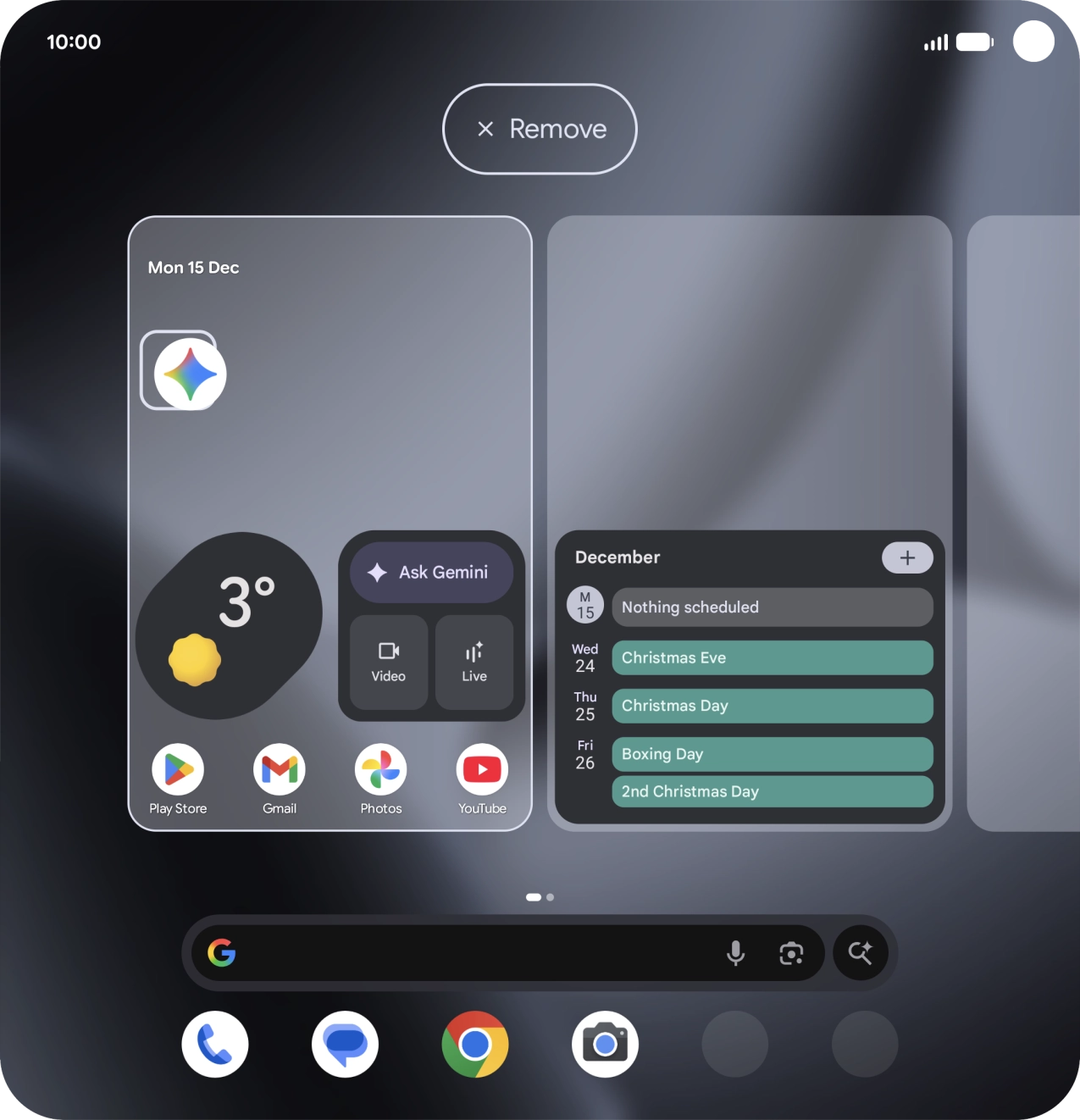 Drag the app icon to Remove.