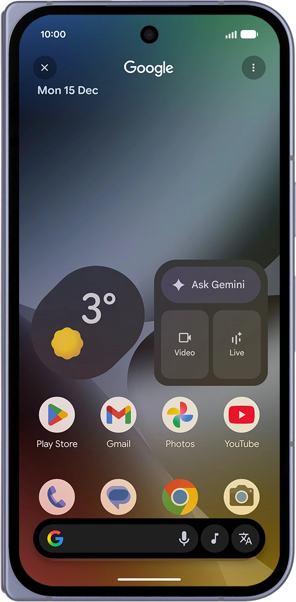 Press the music icon to start searching.