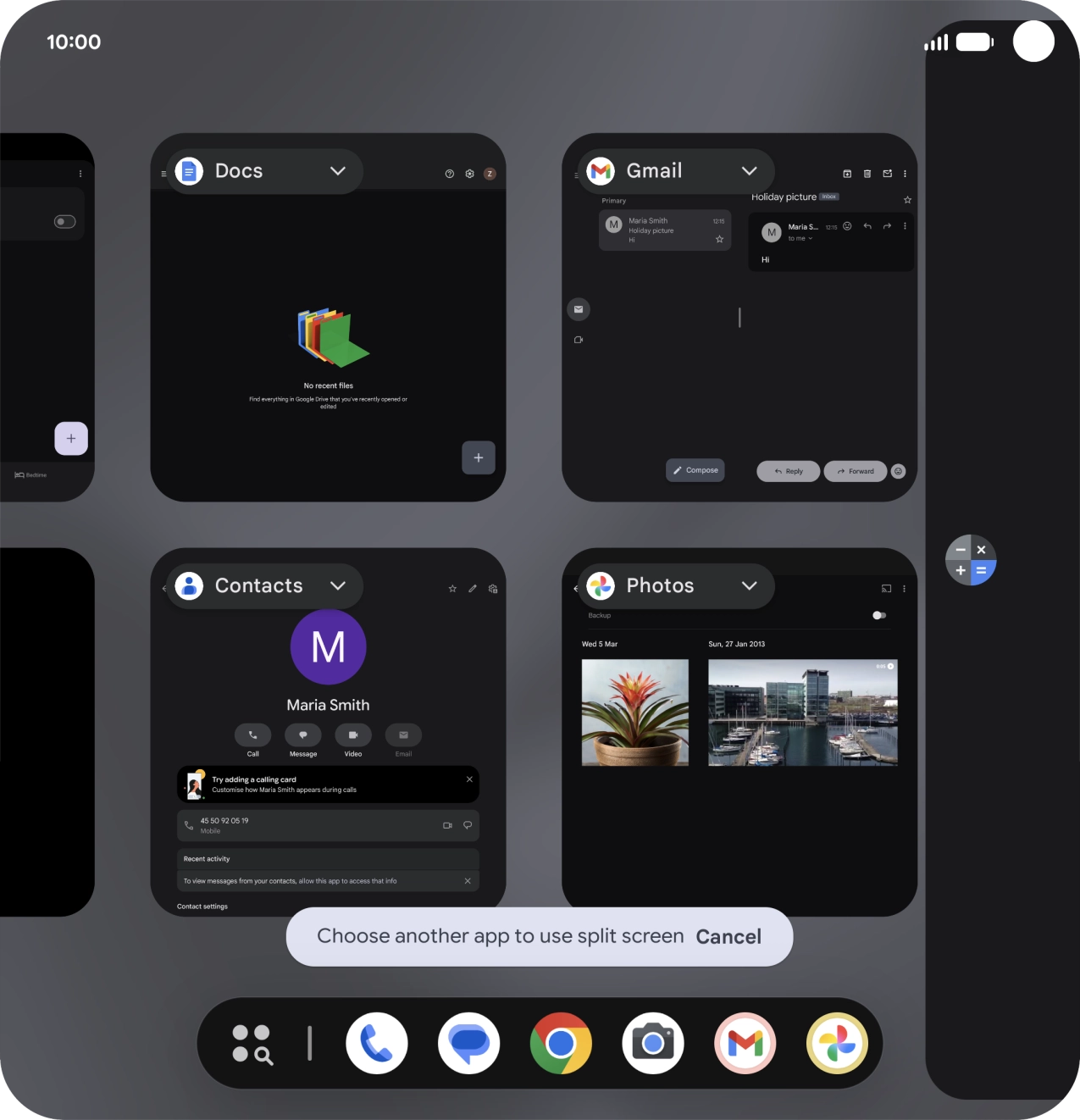 Press the second application.