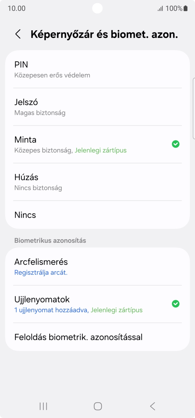 Válaszd a Nincs lehetőséget. Válaszd a Nincs lehetőséget.