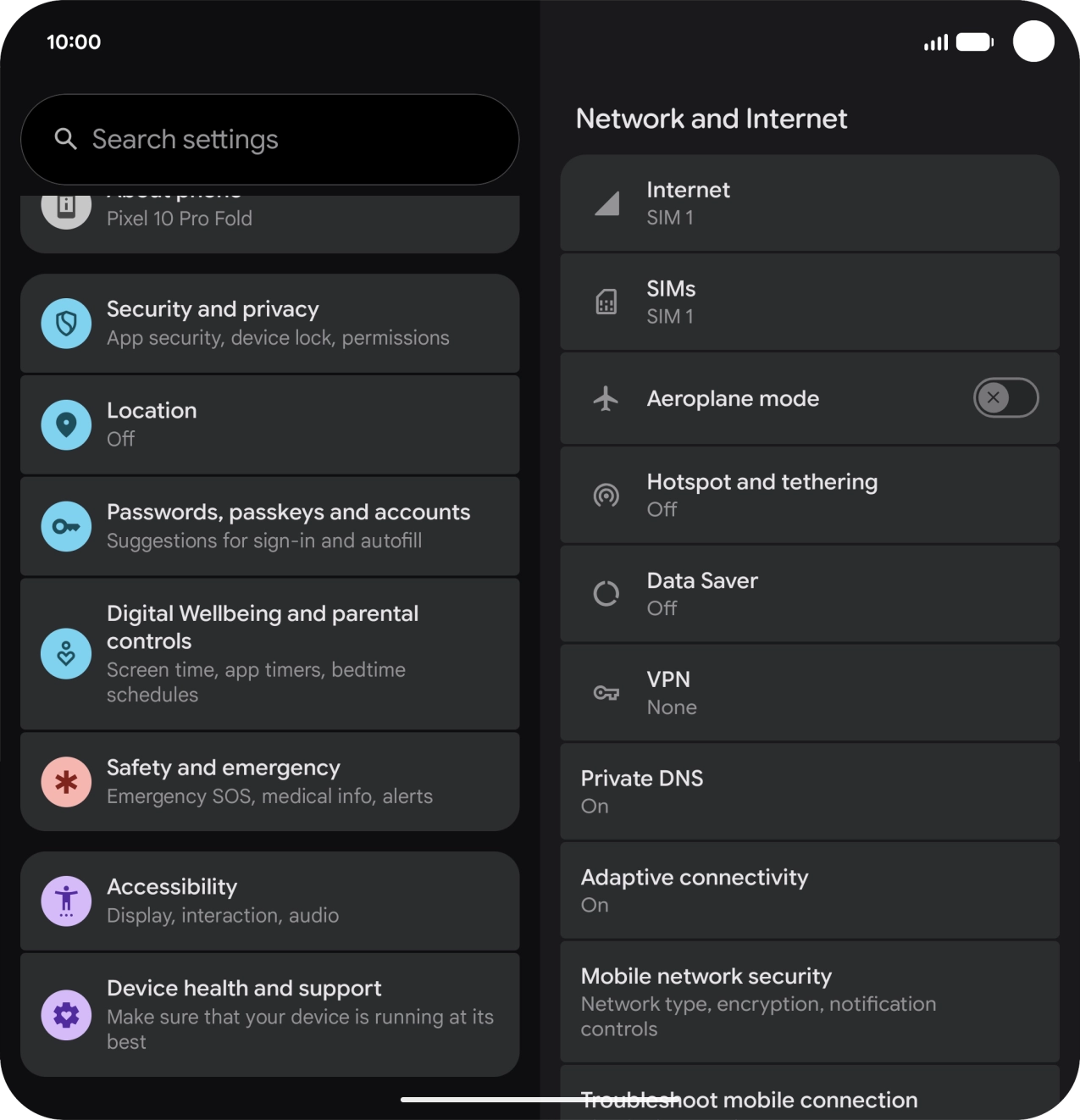 Press Passwords, passkeys and accounts.