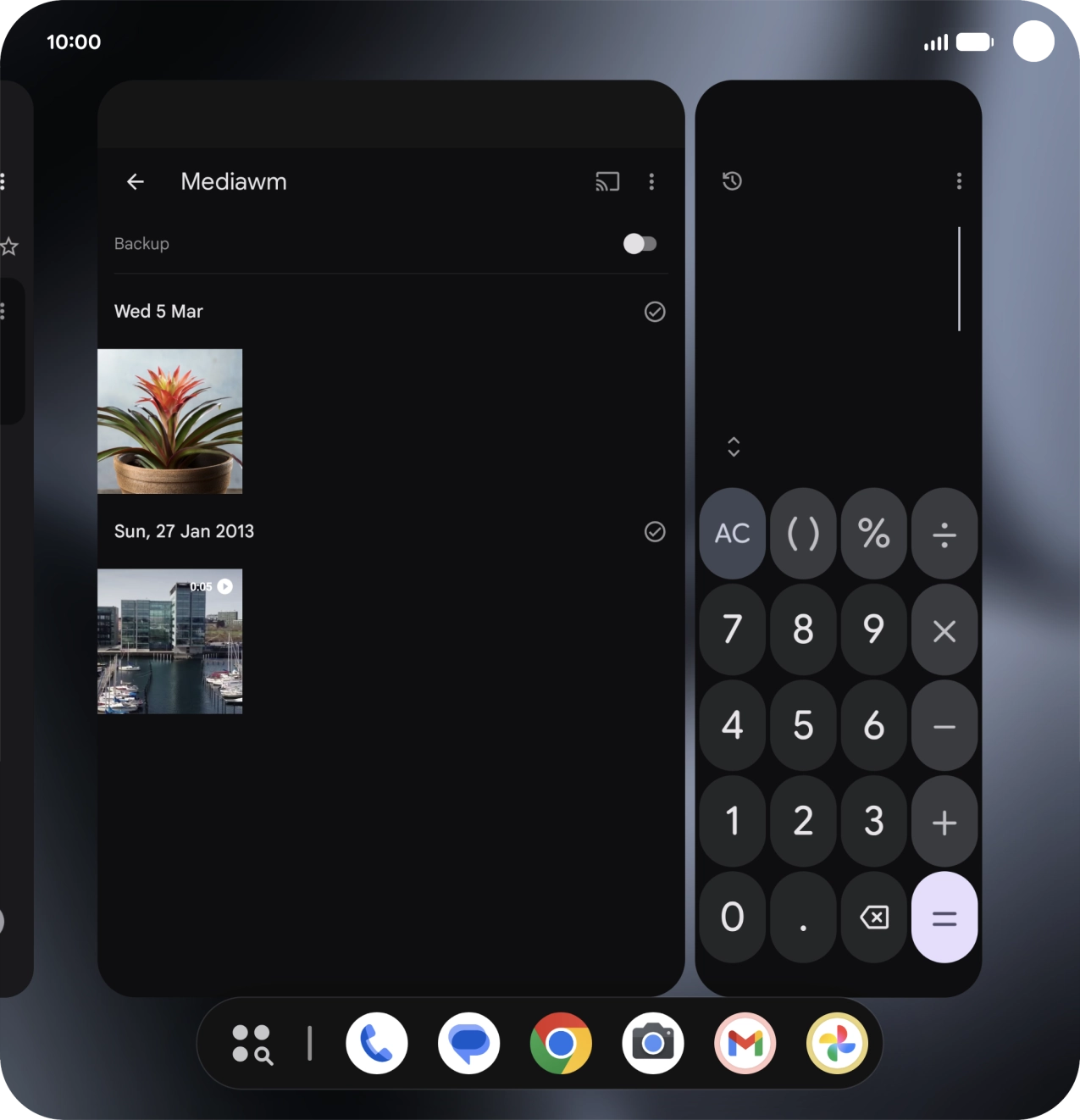 Slide your finger upwards on the application group.
