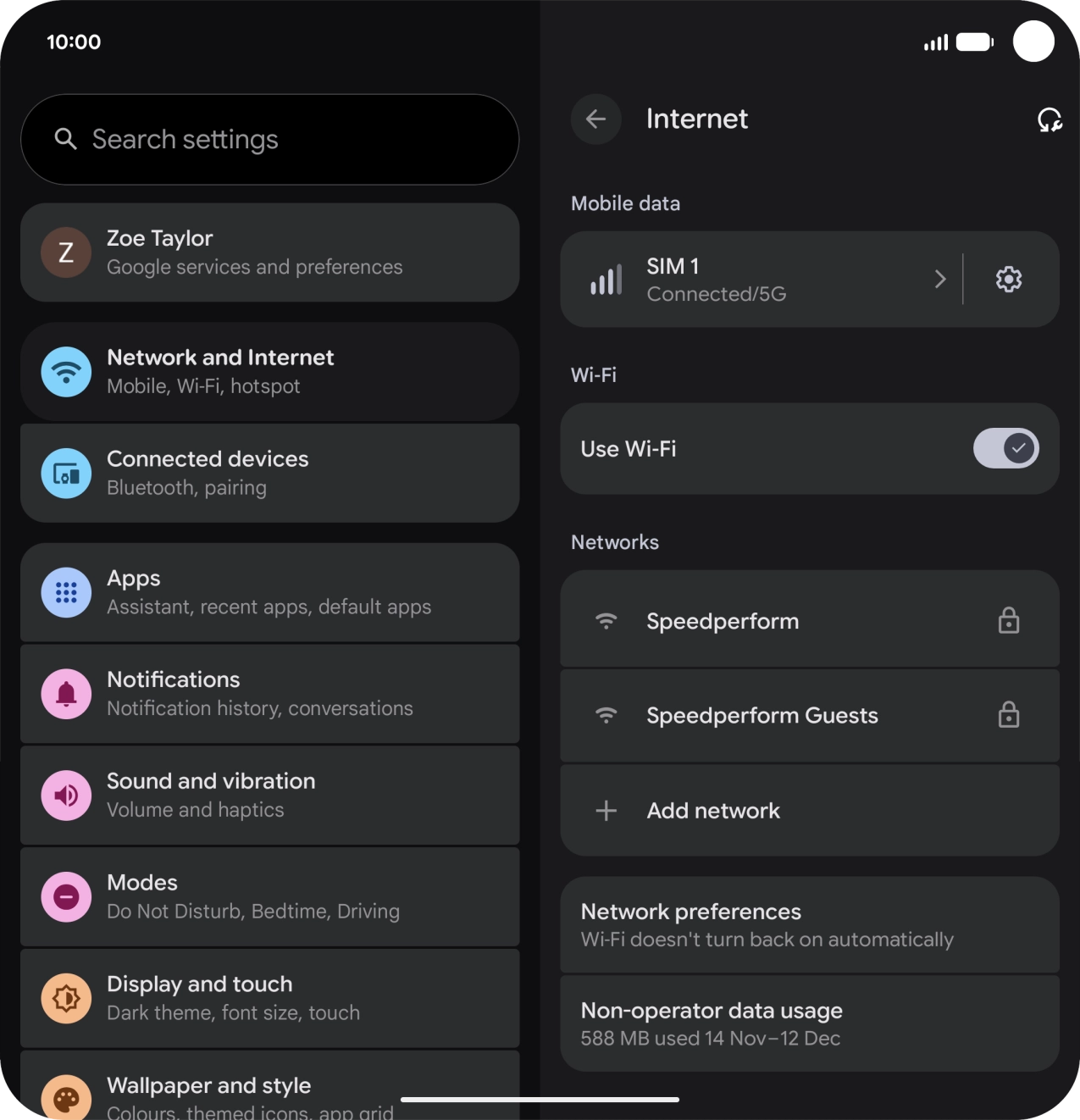 Press the required WiFi network.