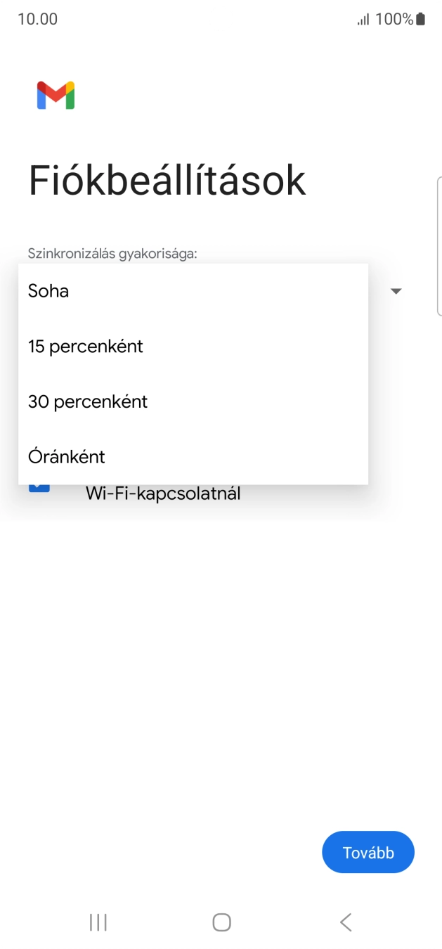 Válaszd ki a kívánt beállítást.