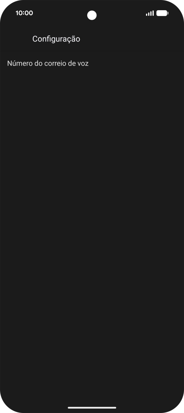 Prima Número do correio de voz.