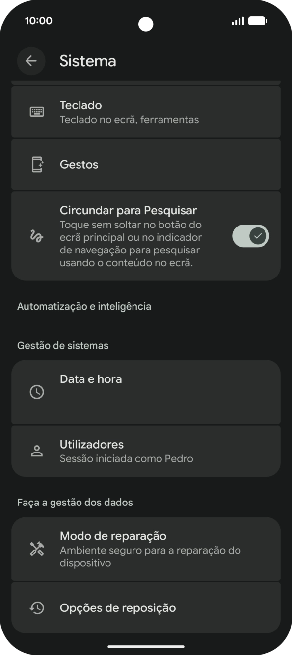 Prima Opções de reposição.