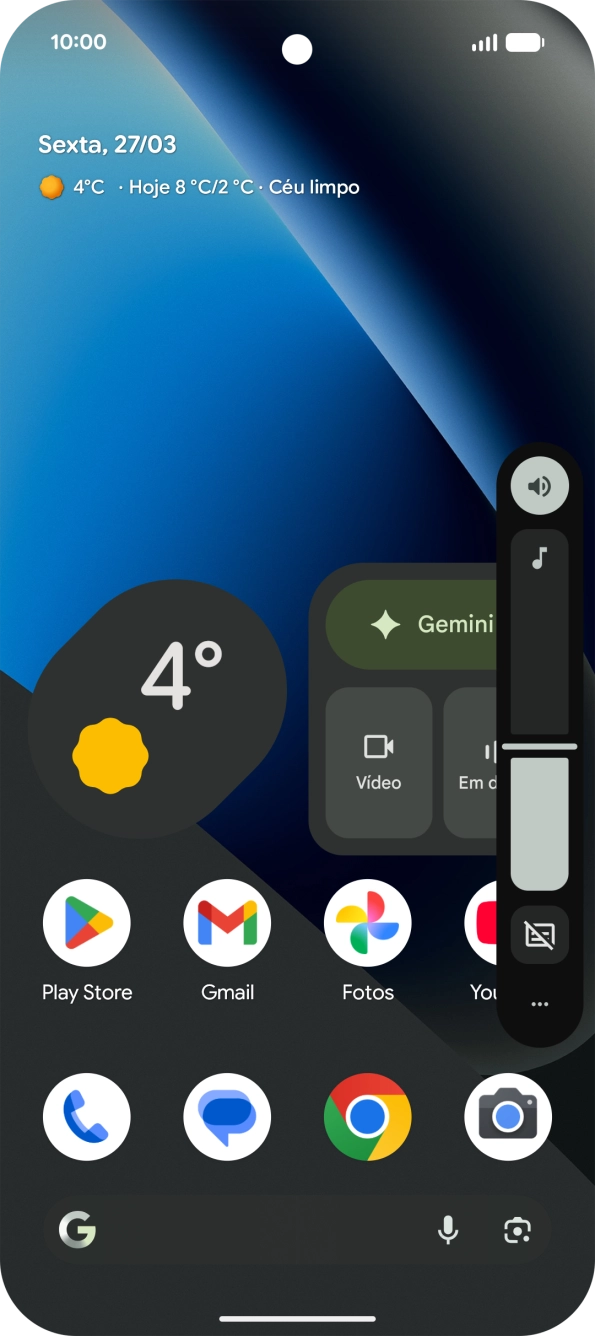 Prima o ícone de perfil.