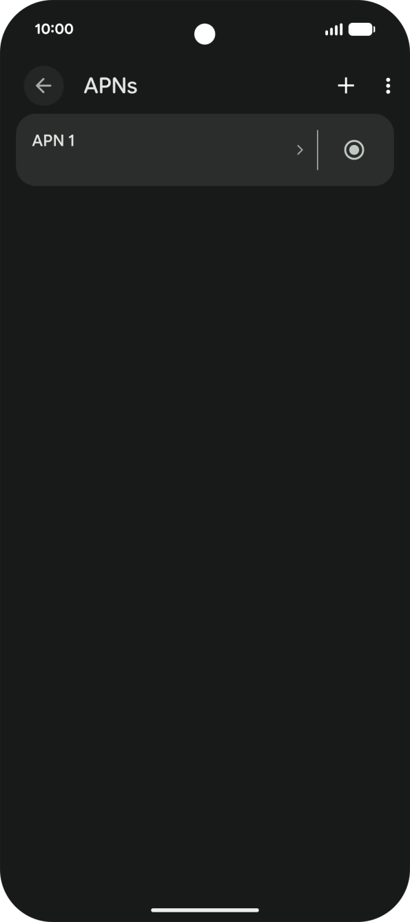 Prima o ícone de nova ligação de dados.