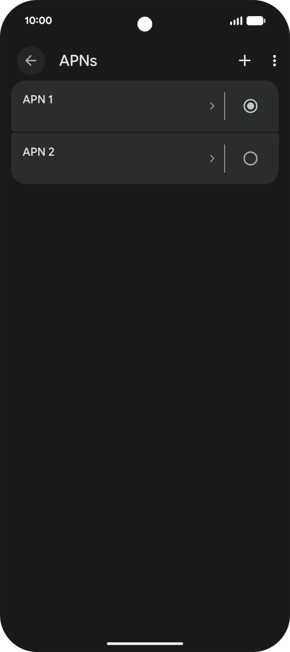 Prima o campo junto à ligação de dados para a ativar.