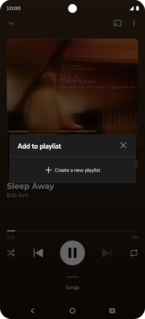 Press Create a new playlist.
