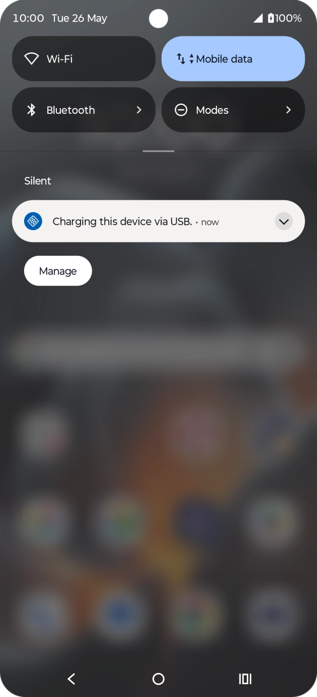 Press the drop down list.