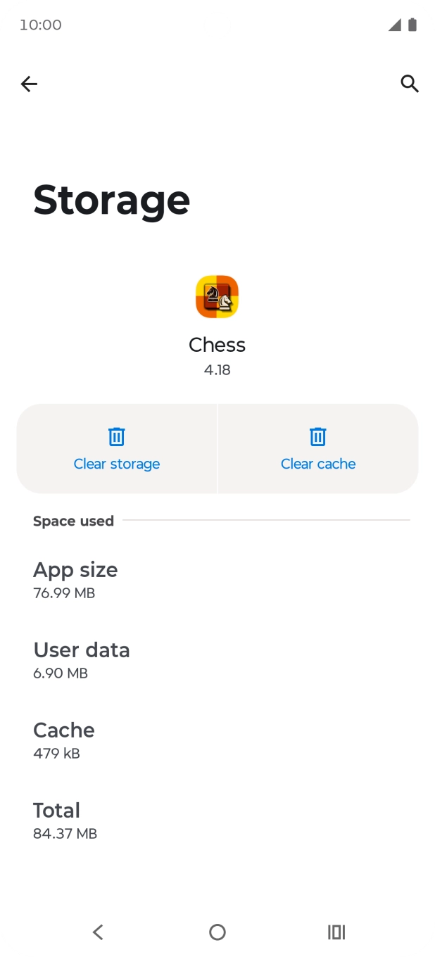 Press Clear cache.