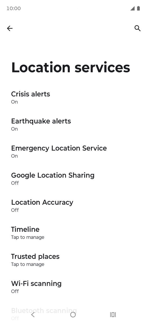 Press Location Accuracy. Press Location Accuracy.
