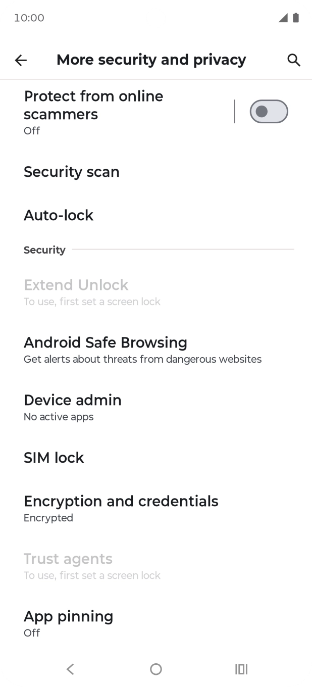 Press SIM lock.