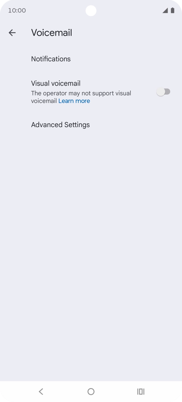 Press Advanced Settings.