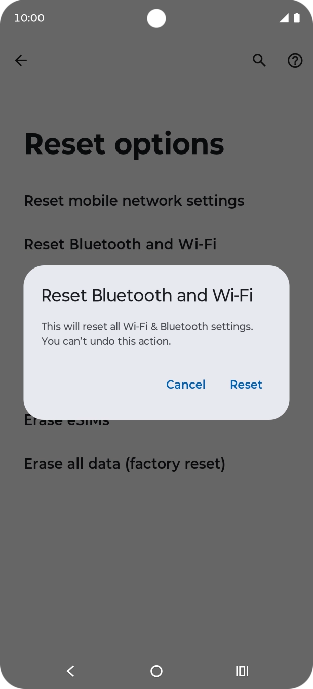 Press Reset.