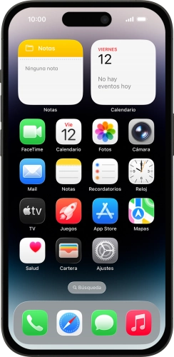 Imagen 1: Vista frontal del Apple iPhone 14 Pro - DarkGray