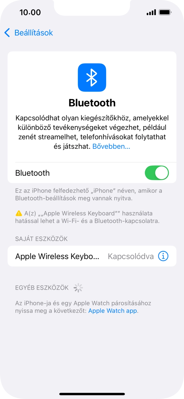 Húzd az ujjad felfelé a kijelző aljáról, hogy visszatérj a kezdőképernyőhöz.