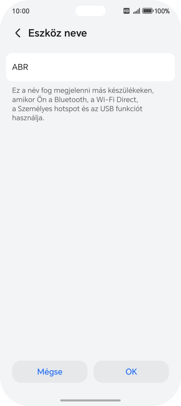 Válaszd az OK lehetőséget.