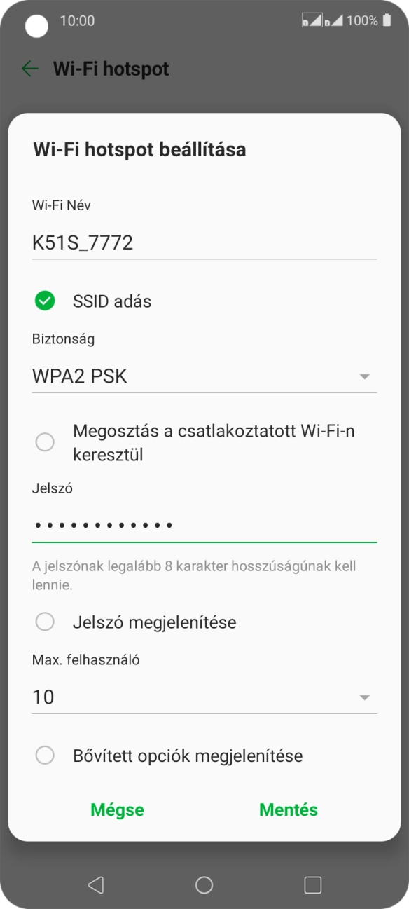 Válaszd a Mentés lehetőséget. Válaszd a Mentés lehetőséget.