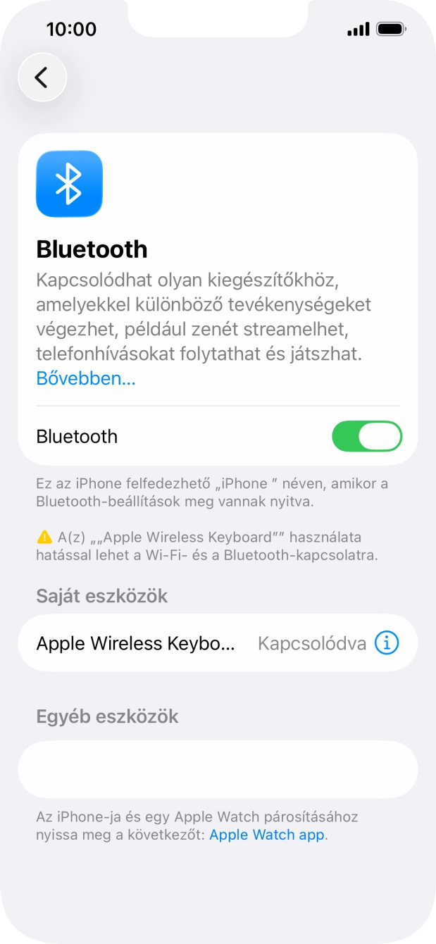 Húzd az ujjad felfelé a kijelző aljáról, hogy visszatérj a kezdőképernyőhöz.