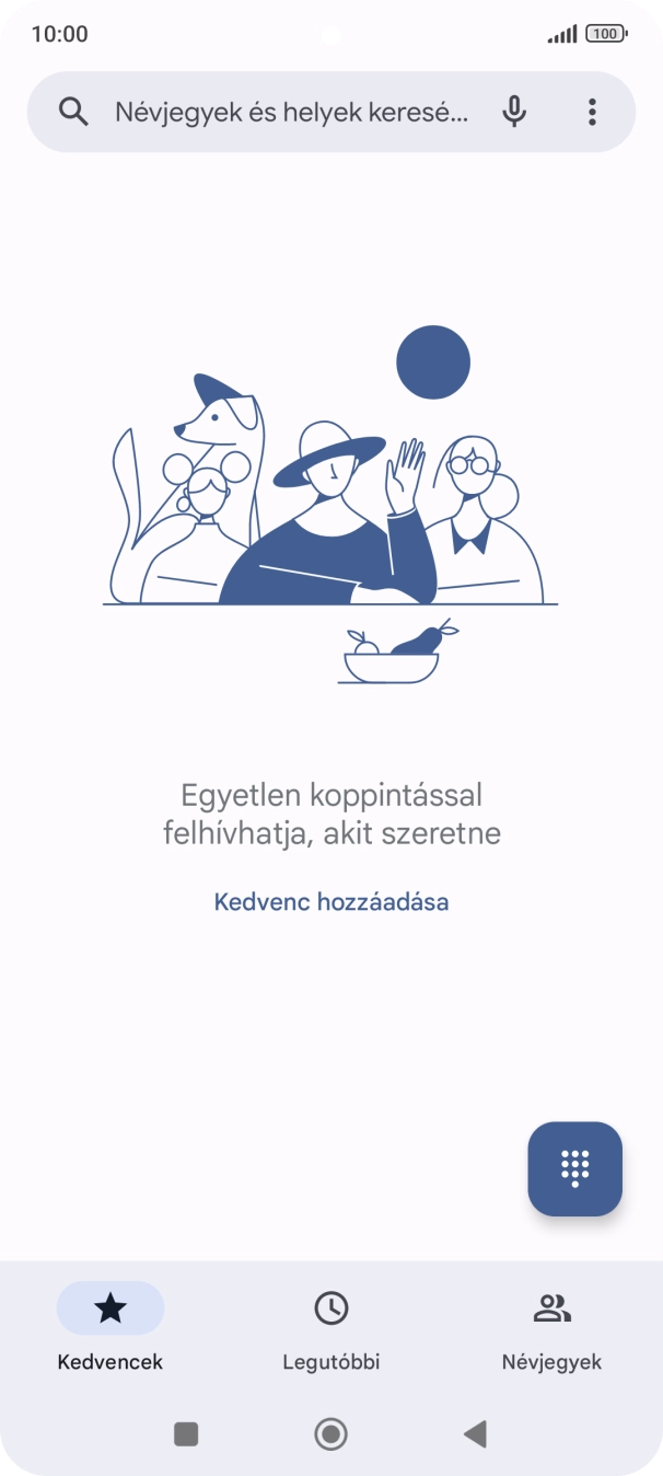 Kattints a menü ikonra.