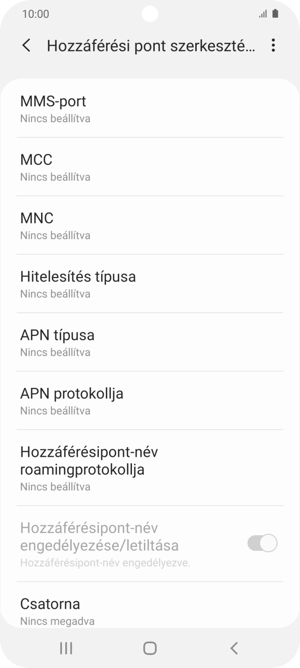 Válaszd az MCC lehetőséget. Válaszd az MCC lehetőséget.