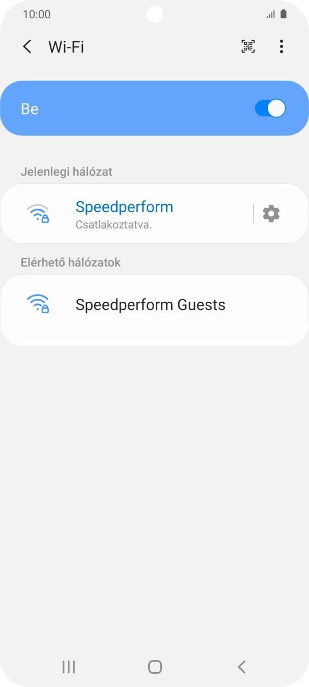 A befejezéshez, és ahhoz, hogy visszatérhess a főképernyőhöz, nyomd meg a főgombot.