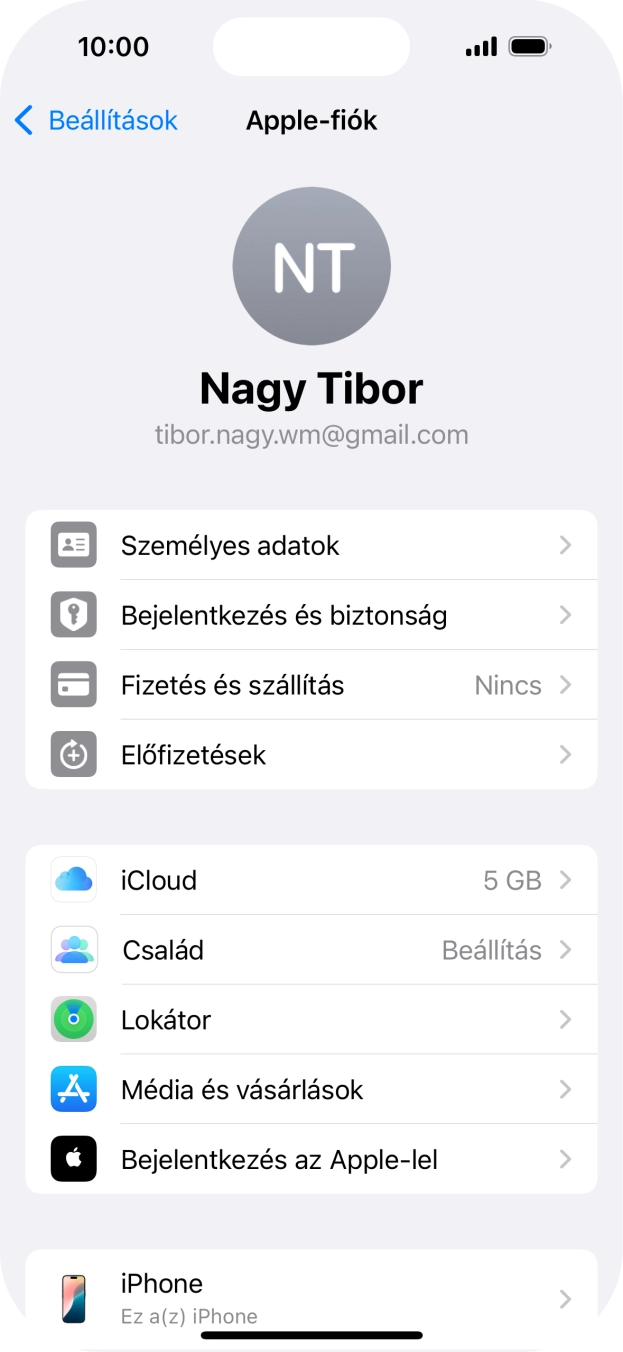 Húzd az ujjad felfelé a kijelző aljáról, hogy visszatérj a kezdőképernyőhöz.