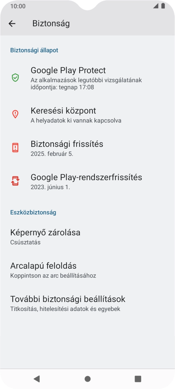 Válaszd a Képernyő zárolása lehetőséget. Válaszd a Képernyő zárolása lehetőséget.