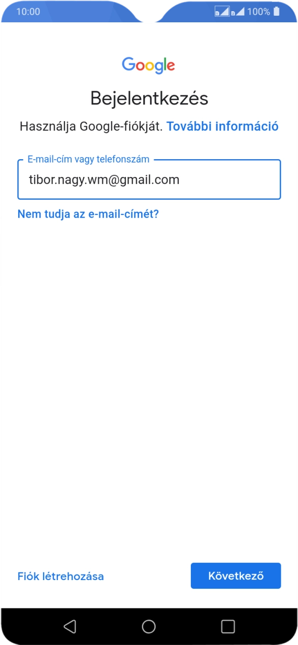 Válaszd a Következő lehetőséget.