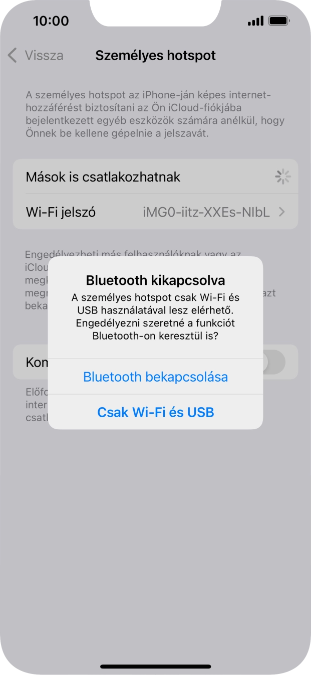 Amennyiben ki van kapcsolva a Wi-Fi, válaszd a Csak Wi-Fi és USB lehetőséget.