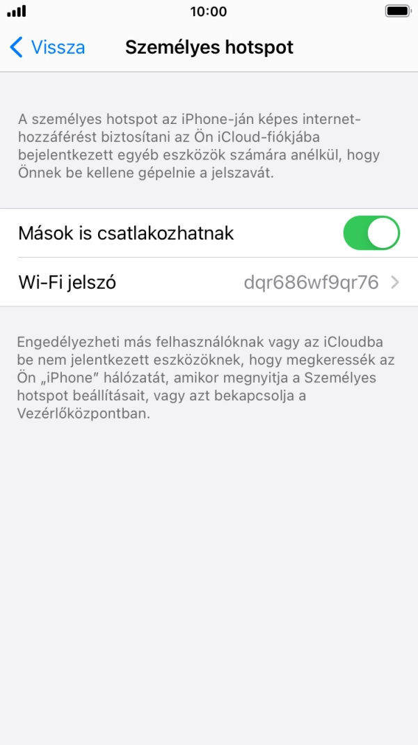 A befejezéshez, és ahhoz, hogy visszatérhess a főképernyőhöz, nyomd meg a főgombot.